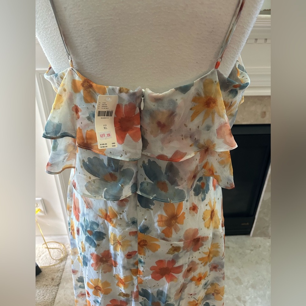 NWT Anthropologie Floral Ruffle Dress - Picture 10 of 12